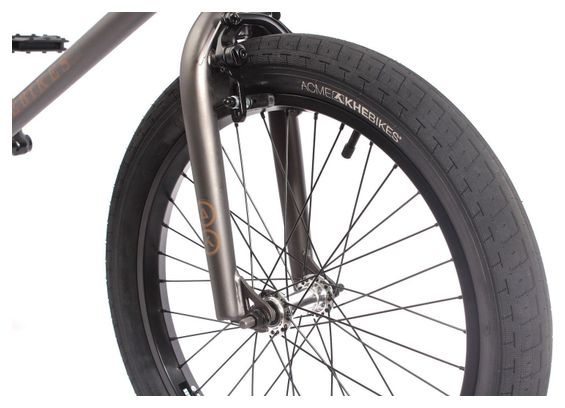 VELO BMX PLASM ADULTE GRIS ANTHRACITE 11 1KG 20 POUCES KHEBIKES