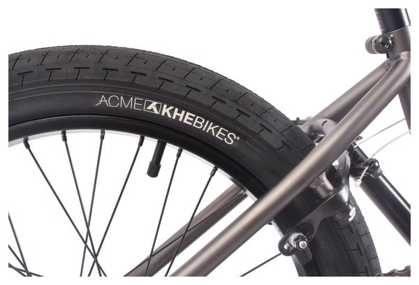 VELO BMX PLASM ADULTE GRIS ANTHRACITE 11 1KG 20 POUCES KHEBIKES