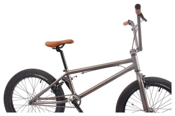 VELO BMX PLASM ADULTE GRIS ANTHRACITE 11 1KG 20 POUCES KHEBIKES