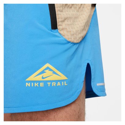 Nike Dri-Fit Trail Second Sunrise 5in Blau Beige