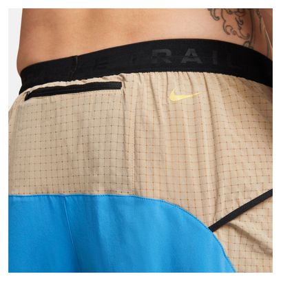 Nike Dri-Fit Trail Second Sunrise 5in Blue Beige Shorts