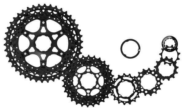 SunRace CSMS3 Cassetta 10S Nero