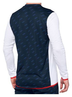 Long Sleeve Jersey 100% R-Core X Limited Edition Dark Blue / White