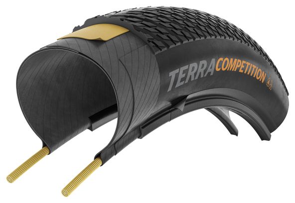Pneu Gravel Continental Terra Competition 700 mm Tubeless Ready Souple Race Casing Rapid Compound E-Bike e25