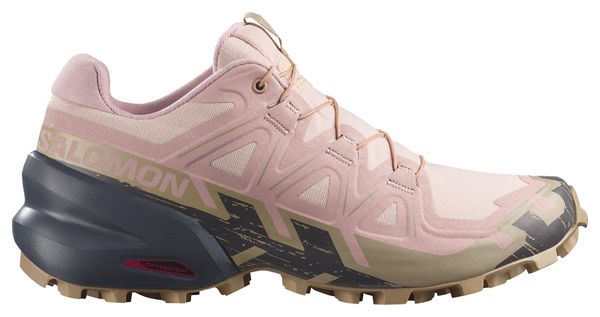 Chaussures Trail Salomon Speedcross 6 Rose/Kaki Femme