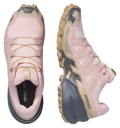 Chaussures Trail Salomon Speedcross 6 Rose/Kaki Femme