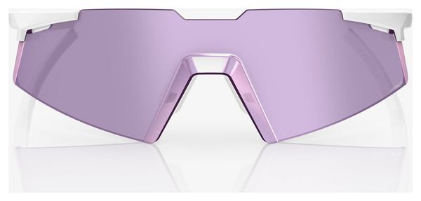 100% A2 Aspire Matte White Sunglasses - HiPER Pink Lavender