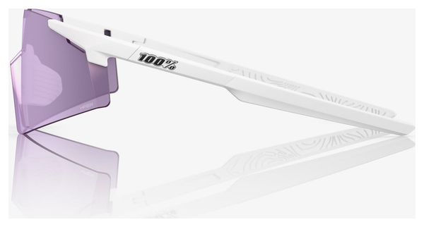 100% A2 Aspire Matte White Sunglasses - HiPER Pink Lavender