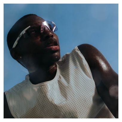 100% A2 Aspire Matte White Sunglasses - HiPER Pink Lavender