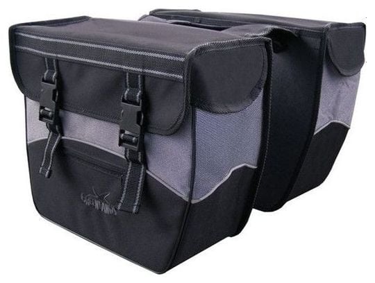 Sac Groenland double noir et blanc. taille 35x31x14cm. capacité totale 34L