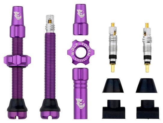 Wolf Tooth Tubeless-Ventilset (Presta) – Violett