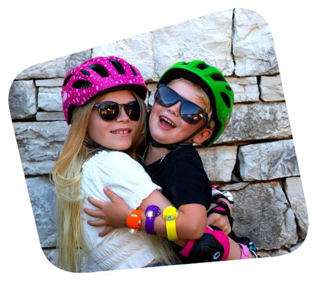 Casque vélo enfant 6-12 ans|Splash Rose|Crazy Safety|Certifié EN1078