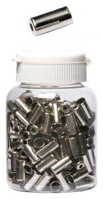 Confezione da 200 terminali pastiglie freno in alluminio argento Massi da 5 mm