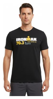Ironman 70.3 Valencia Herren Kurzarm T-Shirt Schwarz