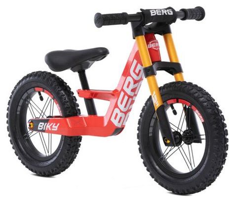 BERG Biky Mini Vélo D'Équilibre Rouge - Pour Enfants 2 à 5 Ans - Cadre Magnésium Léger