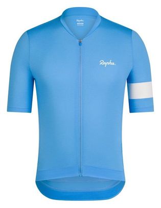 Rapha Core Lightweight Jersey Kurzarm Trikot Blau/Weiß Herren