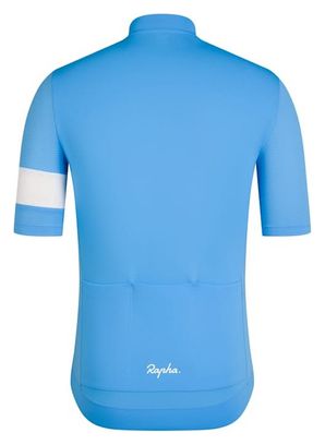 Maillot manches courtes Rapha Core Lightweight Jersey Bleu/Blanc Homme