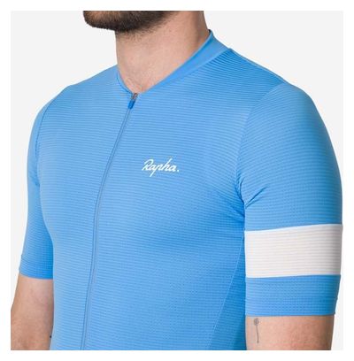 Rapha Core Lightweight Jersey Kurzarm Trikot Blau/Weiß Herren