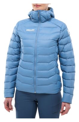 Casaco com capuz Millet Evole Down 700 azul para mulher