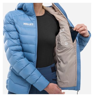 Giacca con cappuccio Millet Evole Down 700 blu da donna