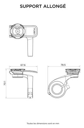 Soporte frontal Quad Lock Out para smartphone