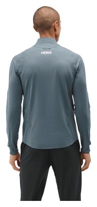 Camiseta con cremallera 1/4 Hoka GlideTech Azul Hombre