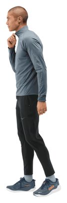 Camiseta con cremallera 1/4 Hoka GlideTech Azul Hombre