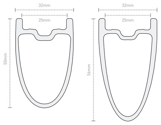 Enve SES 4.5 700 mm Laufradsatz | 12x100 - 12x142 mm | Center Lock | Black Decal
