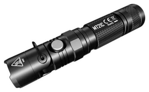 NiteCore lampe de poche MT21C Cree XP-L HD V6 LED avec inclinaison de la tête - Noire