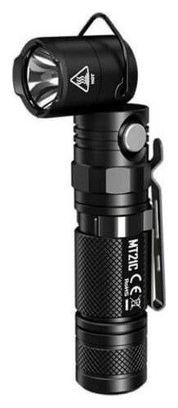 NiteCore lampe de poche MT21C Cree XP-L HD V6 led avec tête inclinable-Noir