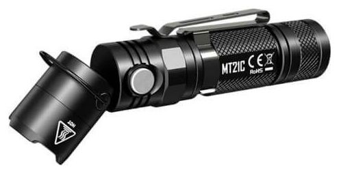 NiteCore lampe de poche MT21C Cree XP-L HD V6 led avec tête inclinable-Noir