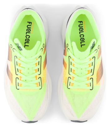 New Balance FuelCell Rebel v4 White Orange Women's Running Shoes