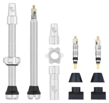 Wolf Tooth Tubeless-Ventilset (Presta, silber)