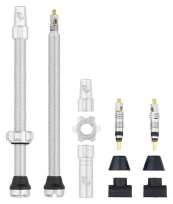 Wolf Tooth Tubeless-Ventilset (Presta, silber)