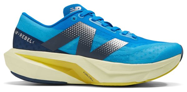 New Balance FuelCell Rebel v4 Blu Giallo Scarpe da Corsa Donna