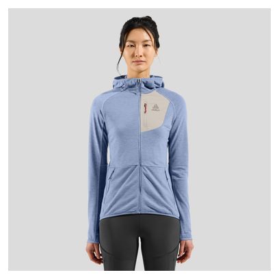 Polaire à Capuche Femme Odlo Ascent Bleu/Gris