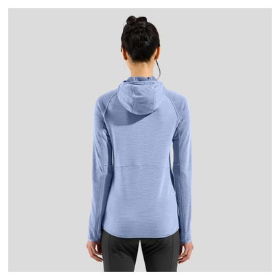 Polaire à Capuche Femme Odlo Ascent Bleu/Gris