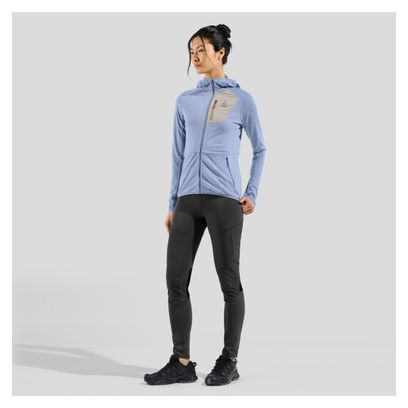 Polaire à Capuche Femme Odlo Ascent Bleu/Gris