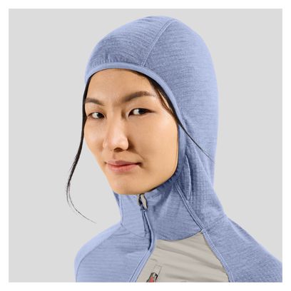 Polaire à Capuche Femme Odlo Ascent Bleu/Gris