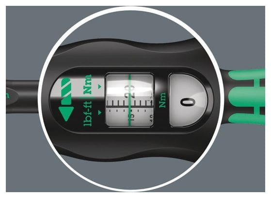 Wera - Clé Dynamométrique à Cliquet Inverseur Click-Torque A6 - 2.5/25Nm