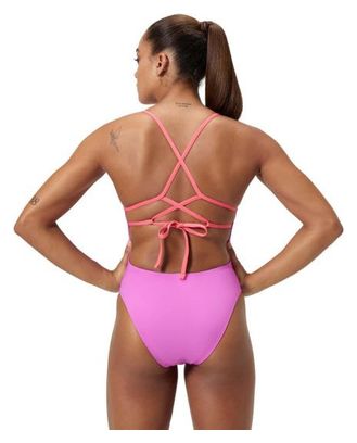Einteiliger Damen Badeanzug Speedo Solid Lattice - Violett / Rot