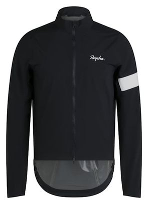 Veste imperméable Rapha Core Rain Jacket Noir/Blanc Homme
