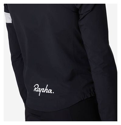 Veste imperméable Rapha Core Rain Jacket Noir/Blanc Homme