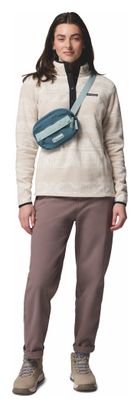 Columbia 1/2 Snap Benton Springs - Pile stampato da donna Bianco/Beige