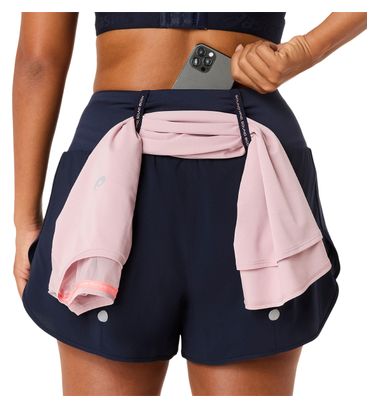 Asics Road 3,5 inch korte broek voor dames, blauw