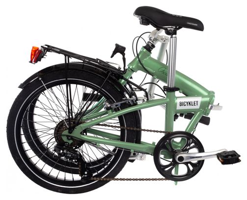 Bicicleta plegable <p> <strong>Bicyklet Oscar</strong></p>Shimano Tourney 6S 20'' Madera Verde 2022