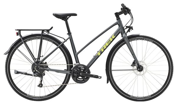 Vélo de Ville Trek FX 2 Disc Equipped Stagger Shimano Acera/Altus 9V 700 mm Gris Lithium 2023