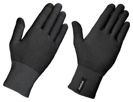 Paar Gripgrab Merino Liner Handschoenen Zwart