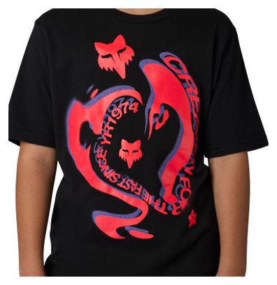 Camiseta Fox Vision negra para niño