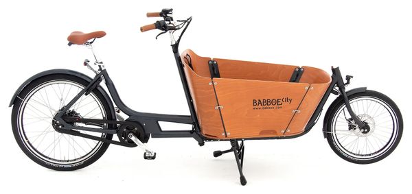 Babboe City Mountain Enviolo NuVinci 500 Wh 20/26'' Grijs Antraciet Bruin 2023 Elektrische Bakfiets